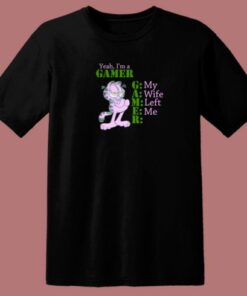 Im A Gamer Garfield 80s T Shirt