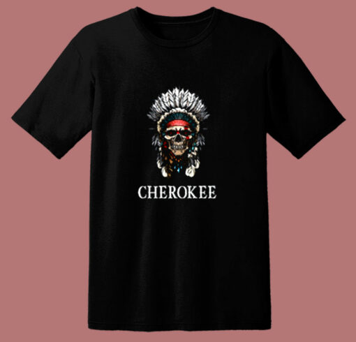 Indian Skull 80s T Shirt