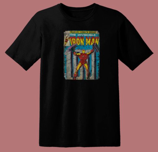 Iron Man Classic Retro 80s T Shirt
