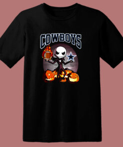 Jack Skellington Dallas Cowboys Funny 80s T Shirt