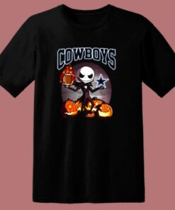 Jack Skellington Dallas Cowboys Funny 80s T Shirt