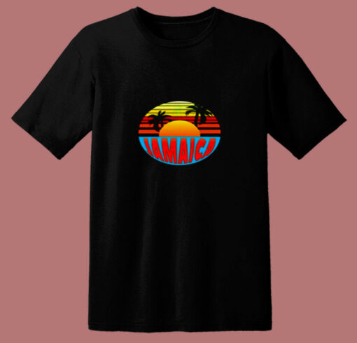 Jamaica Retro Circle 80s T Shirt