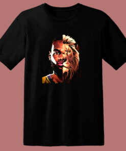 James Lebron Lion King Los Angeles Lakers 80s T Shirt 1