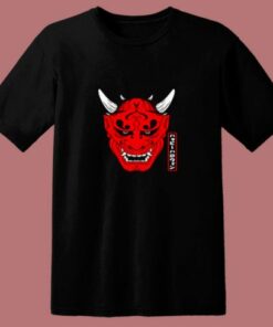 Japanese Demons Face Devil Harajuku Aesthetic 80s T Shirt