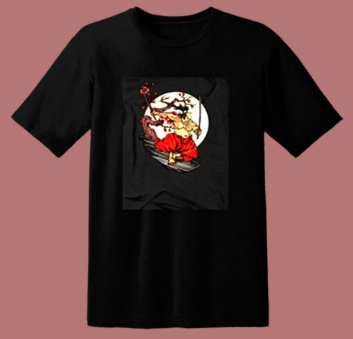 Japanese Samurai Katanas And Tattoos 80s T Shirt