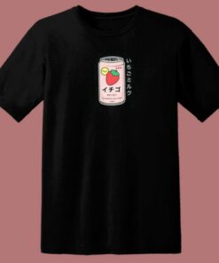 Japanese Strawberry Milk Drink 80s T Shirt
