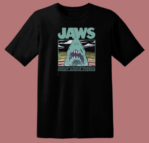 Jaws Amity Island Regatta 80s T Shirt Style