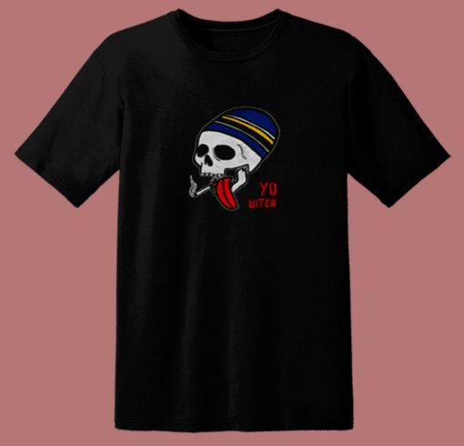 Jesse Pinkman Breaking Bad Smoking Skull 80s T Shirt