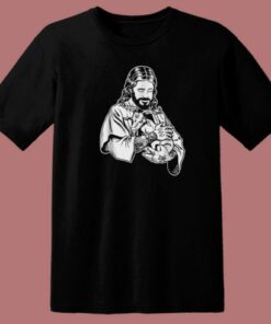 Jesus Loves Satan Baphomet 80s T Shirt