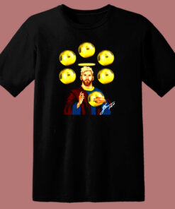 Jesus Messi Six Golden Ball 80s T Shirt