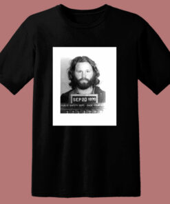 Jim Morrison Mugshot 80s T Shirt