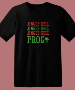 Jingle Bell Frog Funny Christmas 80s T Shirt