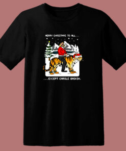 Joe Exotic Tiger King Merry Christmas 80s T Shirt