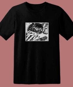 Junji Ito Cat Diary Anime Horror 80s T Shirt