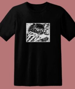 Junji Ito Cat Diary Anime Horror 80s T Shirt