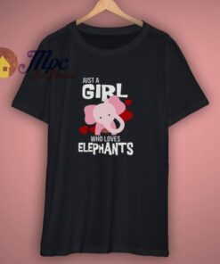 Just A Girl Who Loves Elephants T-Shirt