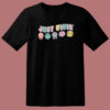 Just Vibin’ Dripping Smiley Faces T Shirt Style