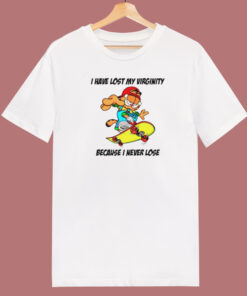 I Have Lost My Virginity Garfield T Shirt Style On Sale 1