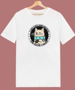 I Like Cats And Hockey T Shirt Style
