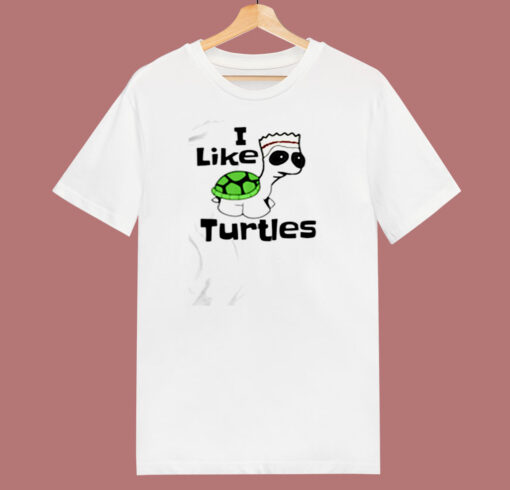 I Like Turtles 80s T Shirt