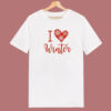 I Love Winter 80s T Shirt