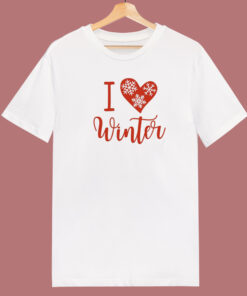I Love Winter 80s T Shirt I Love Winter 80s T Shirt