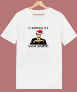 Im Dreaming Of A Dwight Christmas 80s T Shirt Im Dreaming Of A Dwight Christmas 80s T Shirt