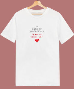 In Case Of Emergency Tear My Shirt Off 80s T Shirt
