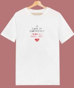 In Case Of Emergency Tear My Shirt Off 80s T Shirt