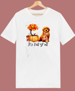 Its Fall Yall Goldendoodle 80s T Shirt