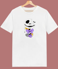 Jack Skellington Lollipop Meant To Be Type 1 Large Print 80s T Shirt