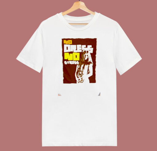 Janis Joplin No Dress No Stress 80s T Shirt