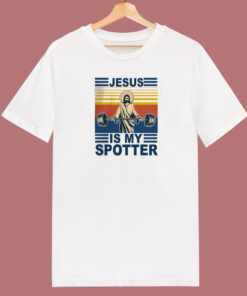 Jesus Is My Spotter Vintage 80s T Shirt Style 1