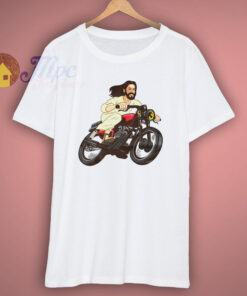 Jesus On A Motorcycle Awesome T Shirt