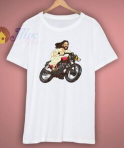 Jesus On A Motorcycle Awesome T Shirt