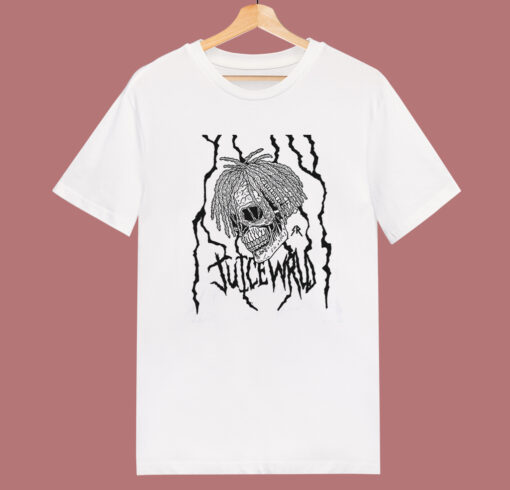 Juice Wrld Skull Metal T Shirt Style