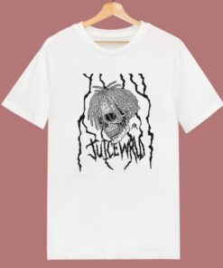Juice Wrld Skull Metal T Shirt Style