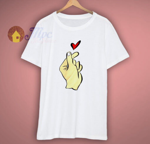 K Pop Heart Finger Funny T-Shirt