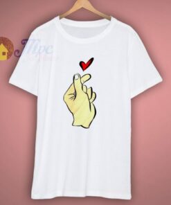 K Pop Heart Finger Funny T-Shirt