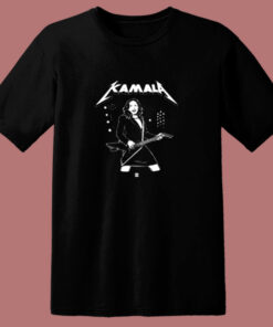 Kamala Harris Funny Parody Metalica 80s T Shirt 1
