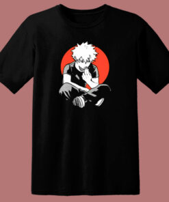 Katsuki Bakugo Eating Fries 80s T Shirt
