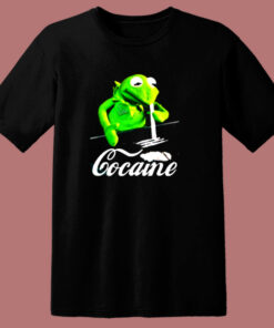 Kermit The Frog Doing Coke 80s T Shirt 1