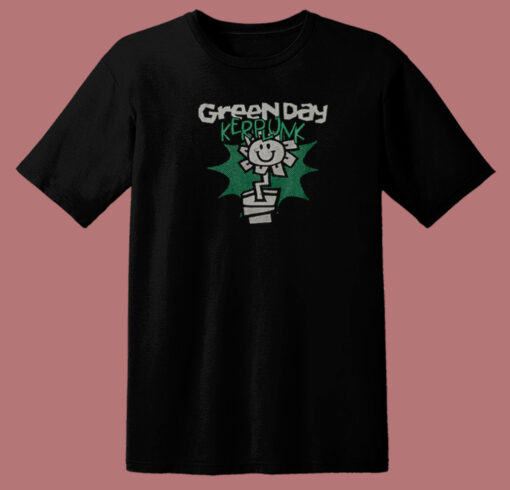 Kerplunk Green Day Flower 80s T Shirt Style