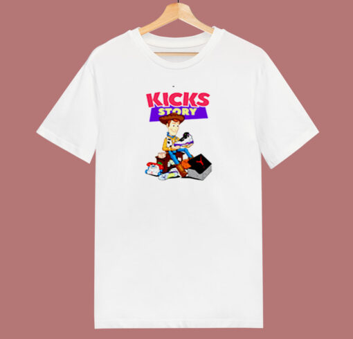 Kicks Story Funny Catoon Parody 80s T Shirt
