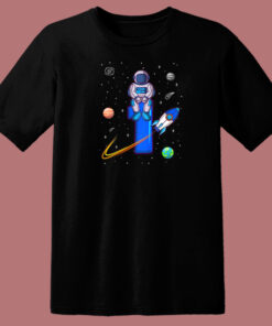 Kids Astronautst Birthday Space 80s T Shirt Style 1