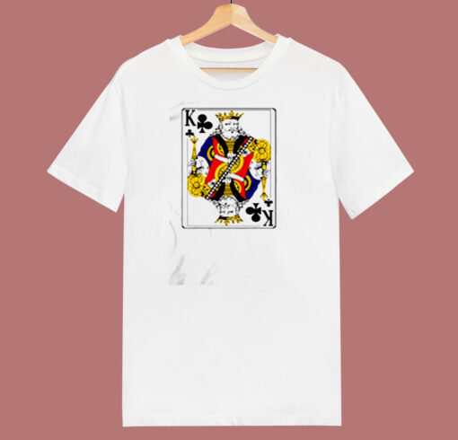 King Of Clubs Playing Card 80s T Shirt