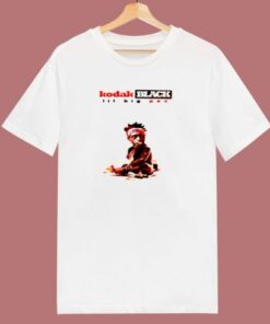 Kodak Black Lil Big Pac White 80s T Shirt