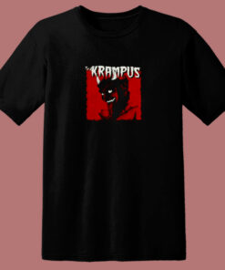 Krampus Evil Santa Claus Christmas Demon 80s T Shirt 1