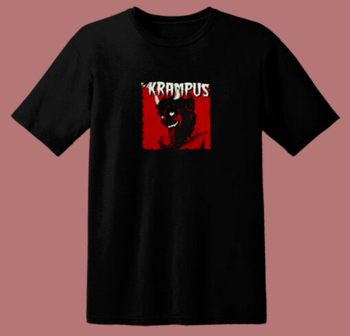 Krampus Evil Santa Claus Christmas Demon 80s T Shirt