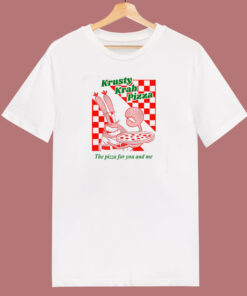 Krusty Krab Pizza 80s T Shirt Style